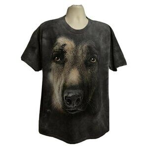 The Mountain Shepherd Dog Tie Dye Graphic Animal Print T-Shirt 2XL Cotton Unisex